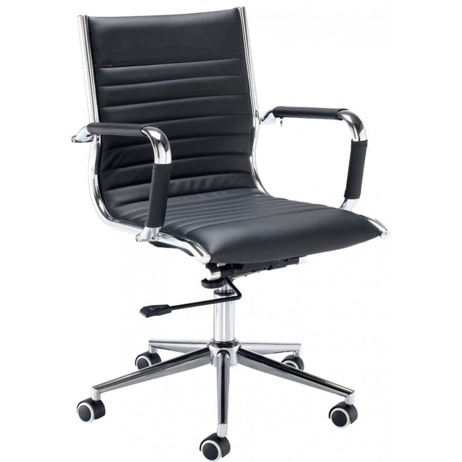 Batley Medium Back Leather Office Chair